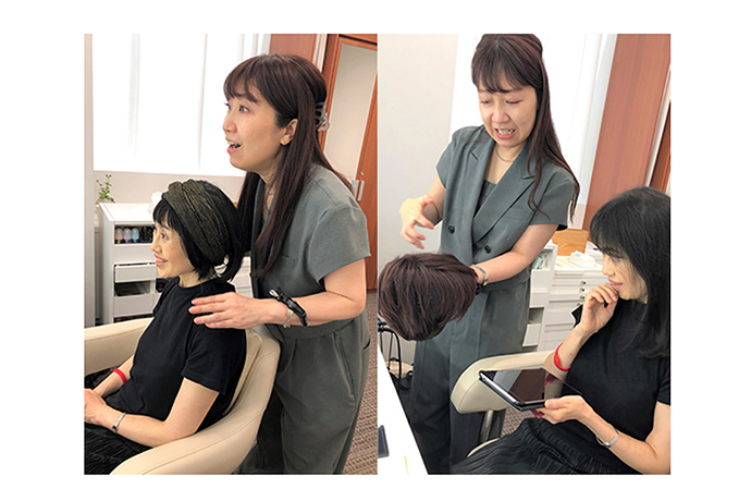 Private counseling on hair and wigs by Yoshiko Jinguji started