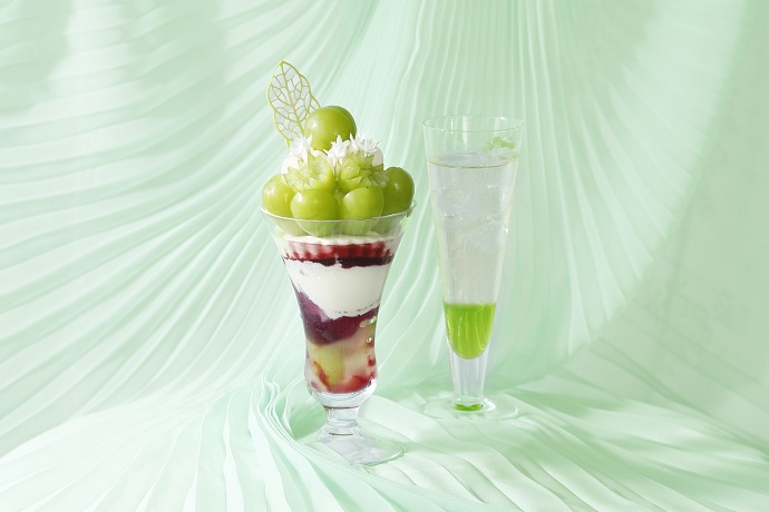 “The Secret of Shine Muscat Princess ♡ Parfait” released as part of the seventh collaboration between Shiseido Parlour and Sawako Yuri